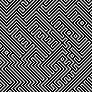 Optical Illusion Magical Mystery Maze Art vector