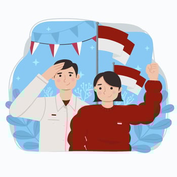 Indonesia Independence Day Concept vector