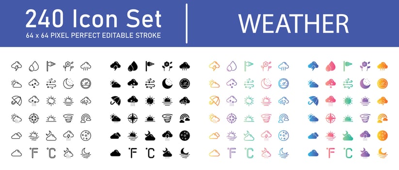 Weather Icon Pack vector