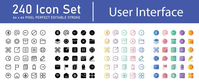 User Interface Icon Pack vector