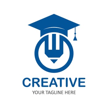 pencil education logo vector