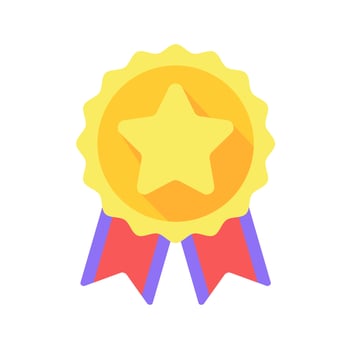 Medals are awarded to the winners of the sporting events. vector
