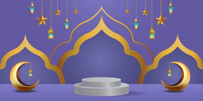 ramadan kareem banner background design illustration vector