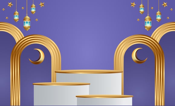 ramadan kareem banner background design illustration vector