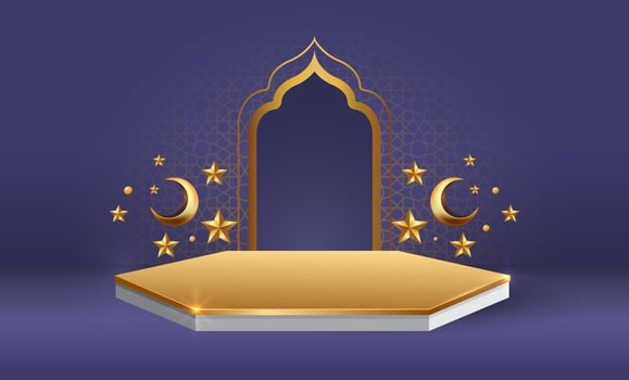 ramadan kareem banner background design illustration vector