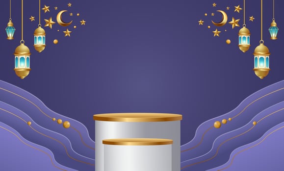 ramadan kareem banner background design illustration vector