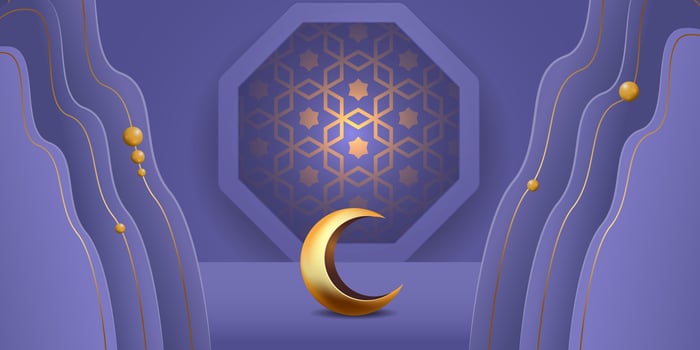 ramadan kareem banner background design illustration vector