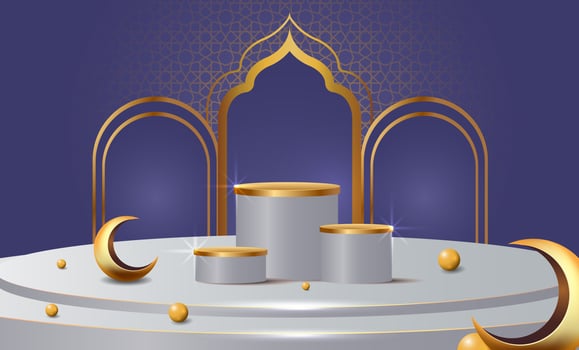 ramadan kareem banner background design illustration vector