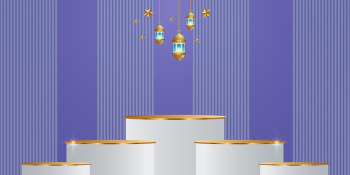 ramadan kareem banner background design illustration vector