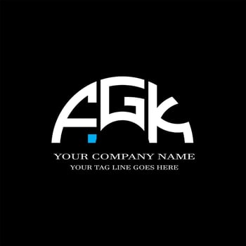 FGK letter logo creative design with vector graphic