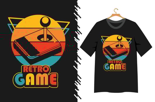 game typography for t shirt design vector