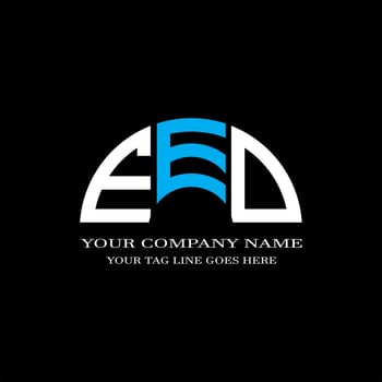 EED letter logo creative design with vector graphic