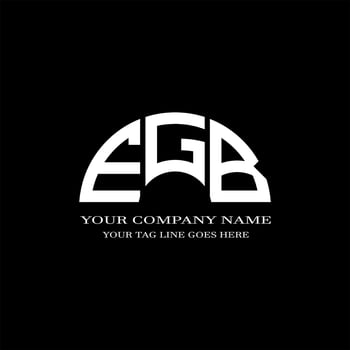 EGB letter logo creative design with vector graphic