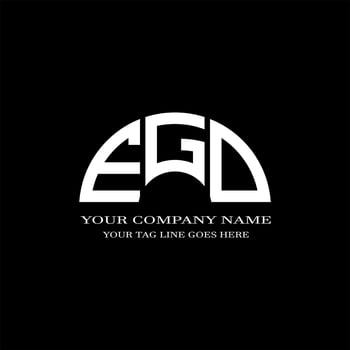 EGD letter logo creative design with vector graphic