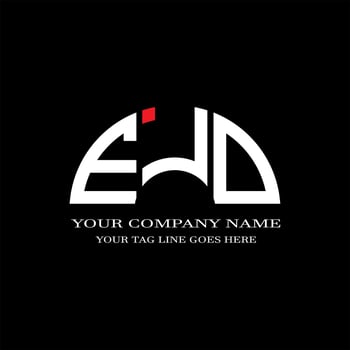 EJD letter logo creative design with vector graphic
