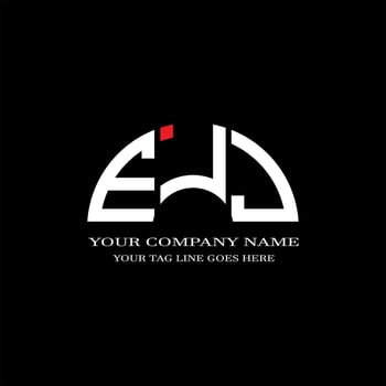 EJJ letter logo creative design with vector graphic