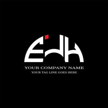 EJH letter logo creative design with vector graphic