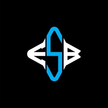 ESB letter logo creative design with vector graphic