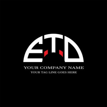 ETD letter logo creative design with vector graphic