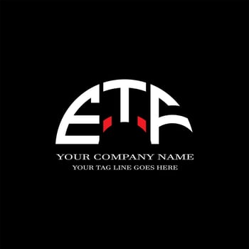ETF letter logo creative design with vector graphic
