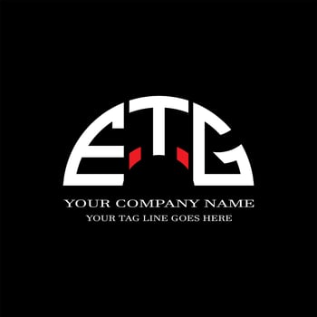ETG letter logo creative design with vector graphic