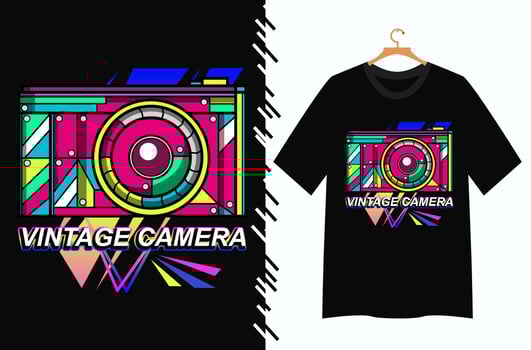 camera quotes t shirt design vector