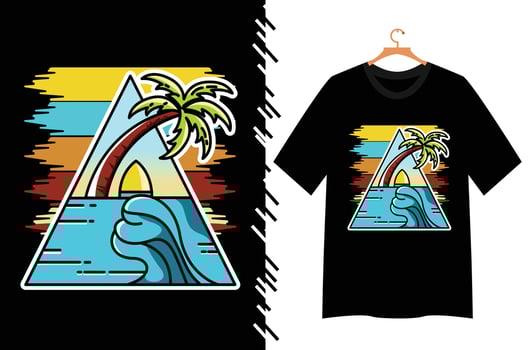 summer illustration for t shirt design vector