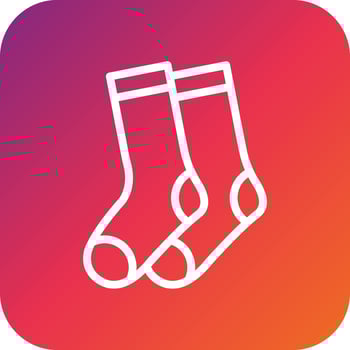 Socks Vector Icon Design Illustration
