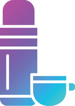 Thermos Vector Icon Design Illustration