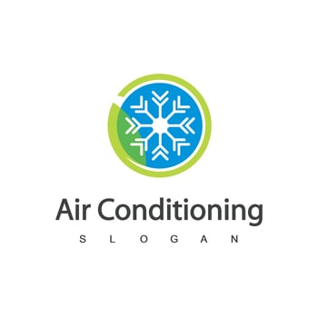 Air Conditioning Logo, HVAC Logo Concept vector