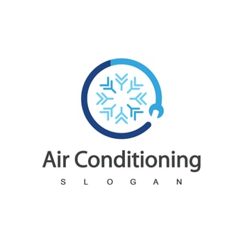 Air Conditioning Logo, HVAC Logo Concept vector