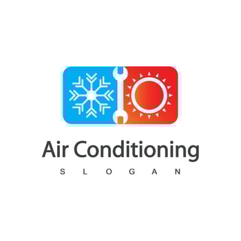 Air Conditioning Logo, HVAC Logo Concept vector