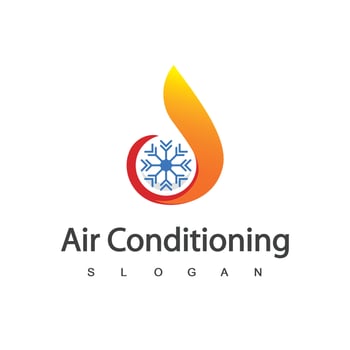Air Conditioning Logo, HVAC Logo Concept vector