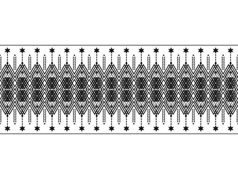 Abstract ethnic geometric pattern design for background or wallpaper.Ethnic geometric print pattern design Aztec repeating background texture in black and white. Fabric, cloth design, wrapping vector