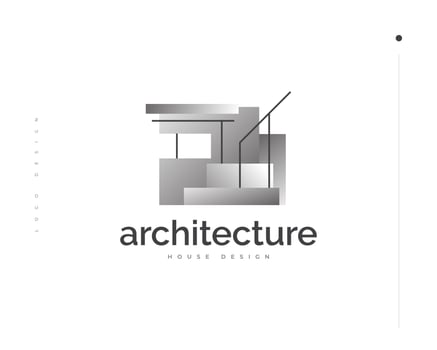 Modern and Futuristic House Logo Design. Black and White House Logo Illustration. Abstract Building Logo Design for Real Estate for Architecture Business Brand Identity vector