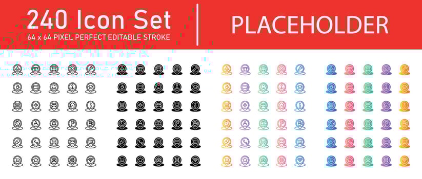 Placeholder Icon Pack vector