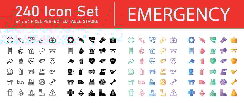 Emergency Icon Pack vector