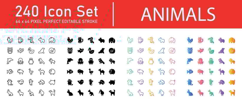 Animals Icon Pack vector
