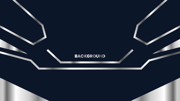 Silver metalic modern background design vector