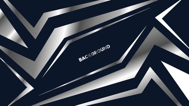 Silver metalic modern background vector