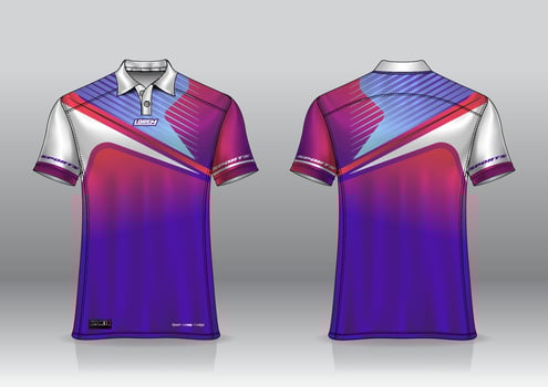 polo shirt uniform design for outdoor sports vector