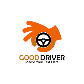 Good driver logo template illustration vector