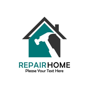 Home repair logo template illustration vector
