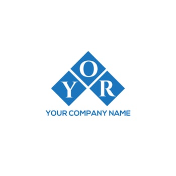 YOR letter logo design on white background. YOR creative initials letter logo concept. YOR letter design. vector