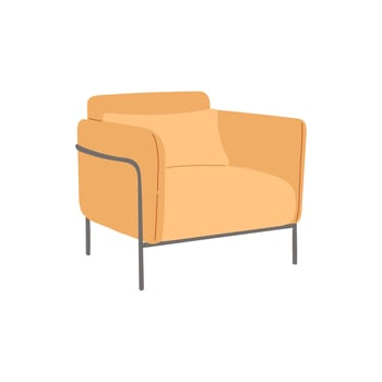 Chair in scandinavian style flat design vector illustration