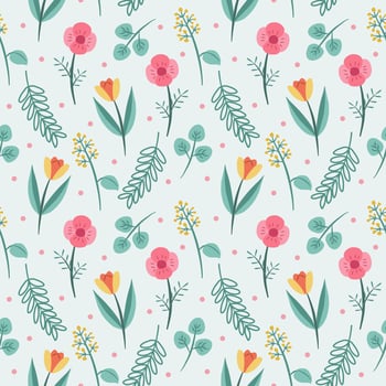 Seamless Floral Pattern Vector Design