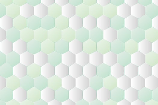 Gradient honeycomb shapes background. Abstract hexagon shapes mosaic pattern texture illustration vector