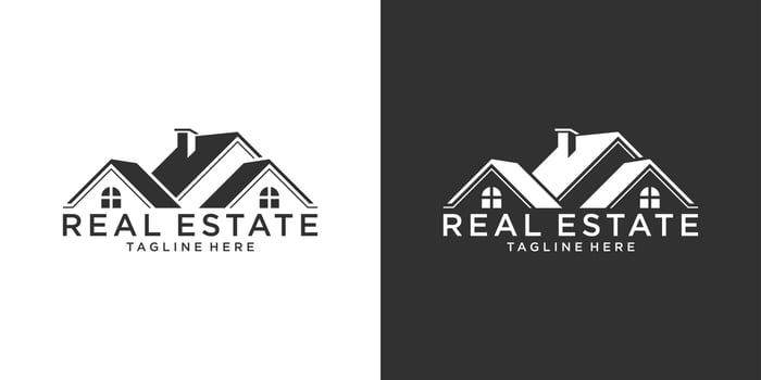 Roof and home logo vector design concept. Real estate logo