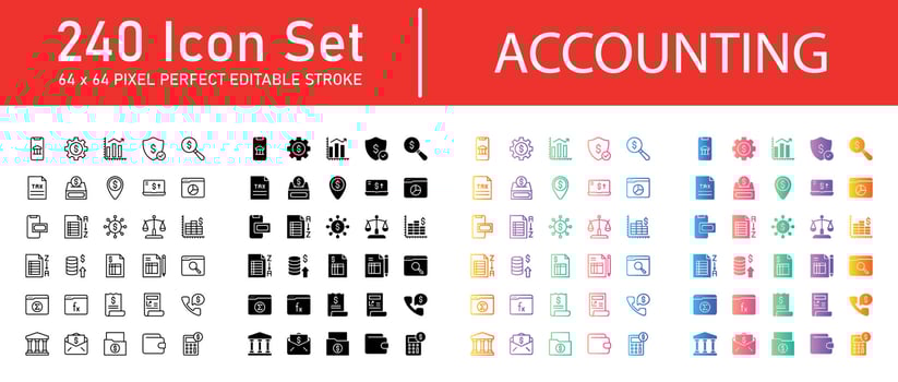 Accounting Icon Pack vector