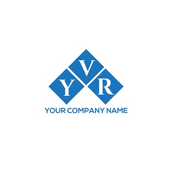 YVR letter logo design on white background.  YVR creative initials letter logo concept.  YVR letter design. vector